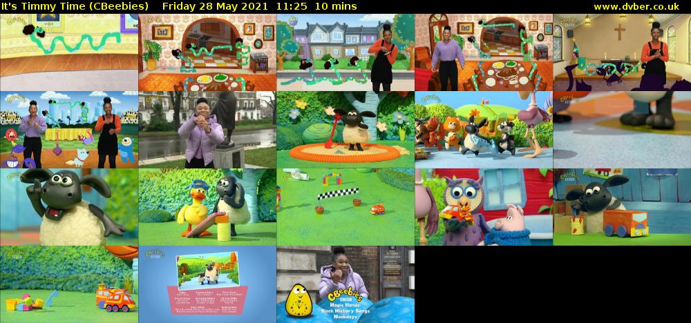 It's Timmy Time (CBeebies) Friday 28 May 2021 11:25 - 11:35
