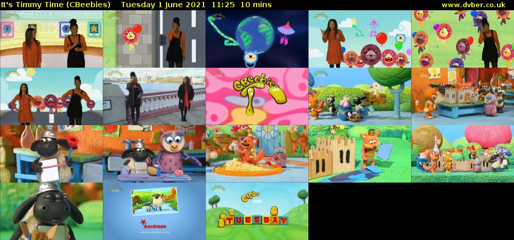It's Timmy Time (CBeebies) Tuesday 1 June 2021 11:25 - 11:35