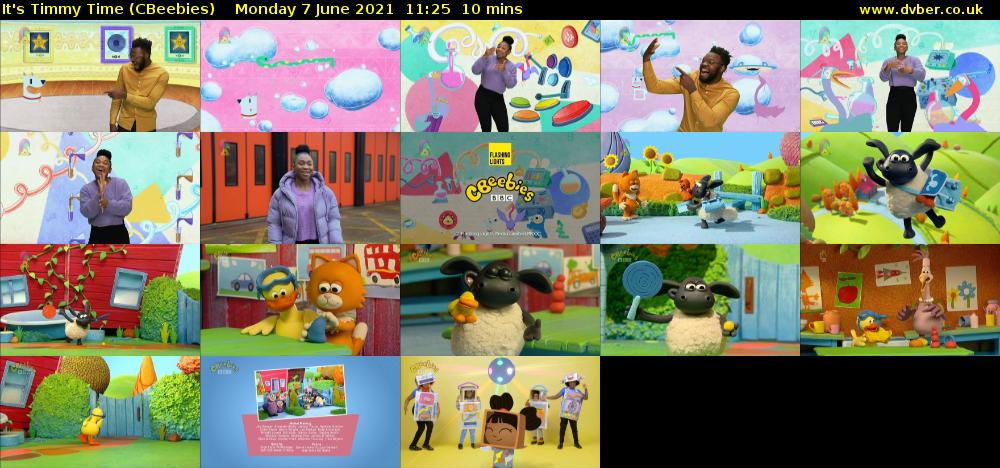 It's Timmy Time (CBeebies) Monday 7 June 2021 11:25 - 11:35