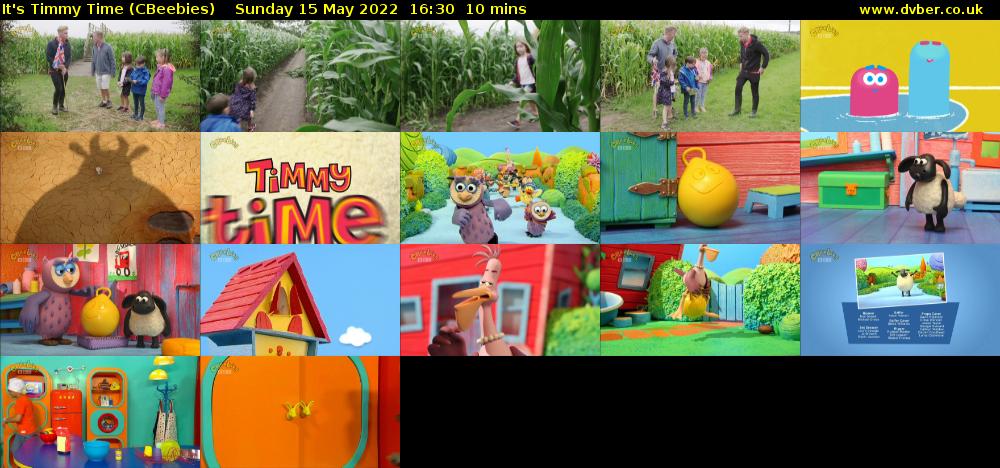 It's Timmy Time (CBeebies) Sunday 15 May 2022 16:30 - 16:40