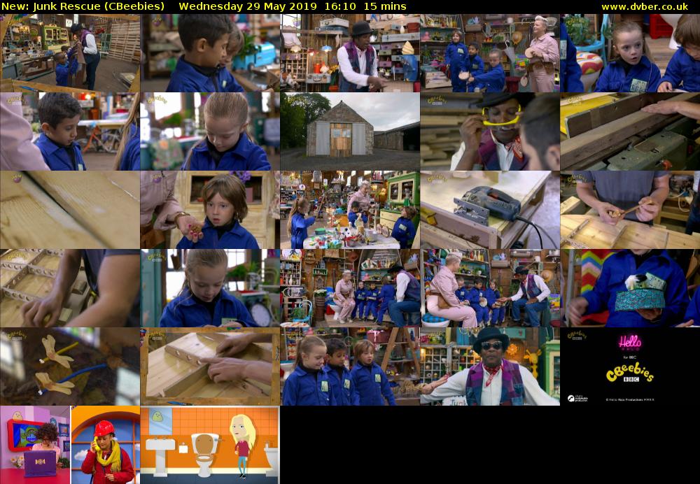 Junk Rescue (CBeebies) Wednesday 29 May 2019 16:10 - 16:25
