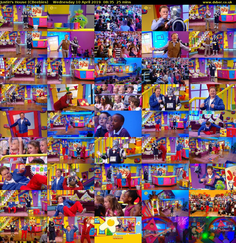Justin's House (CBeebies) Wednesday 10 April 2019 08:35 - 09:00
