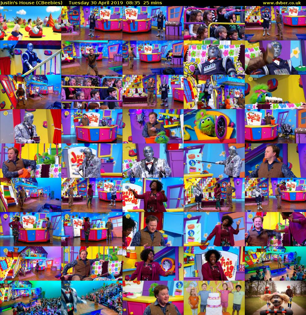 Justin's House (CBeebies) Tuesday 30 April 2019 08:35 - 09:00