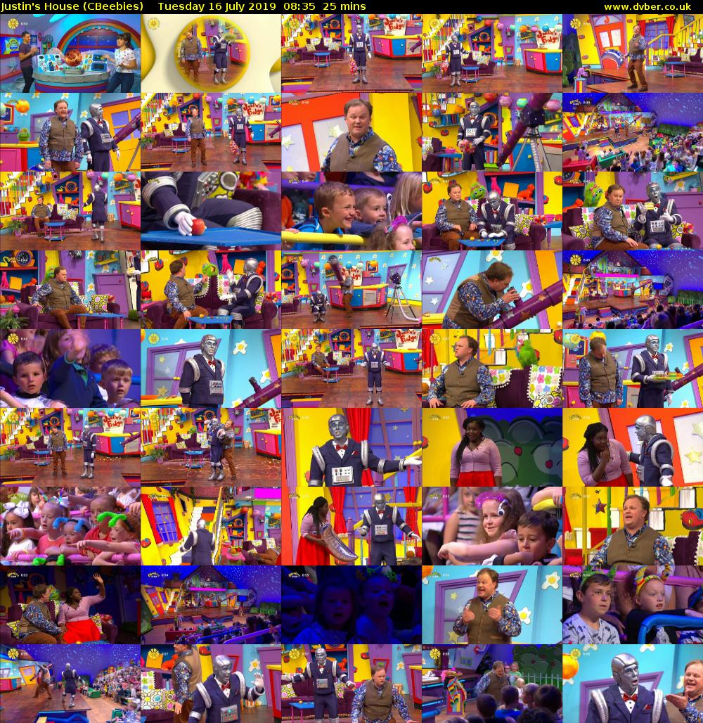 Justin's House (CBeebies) Tuesday 16 July 2019 08:35 - 09:00