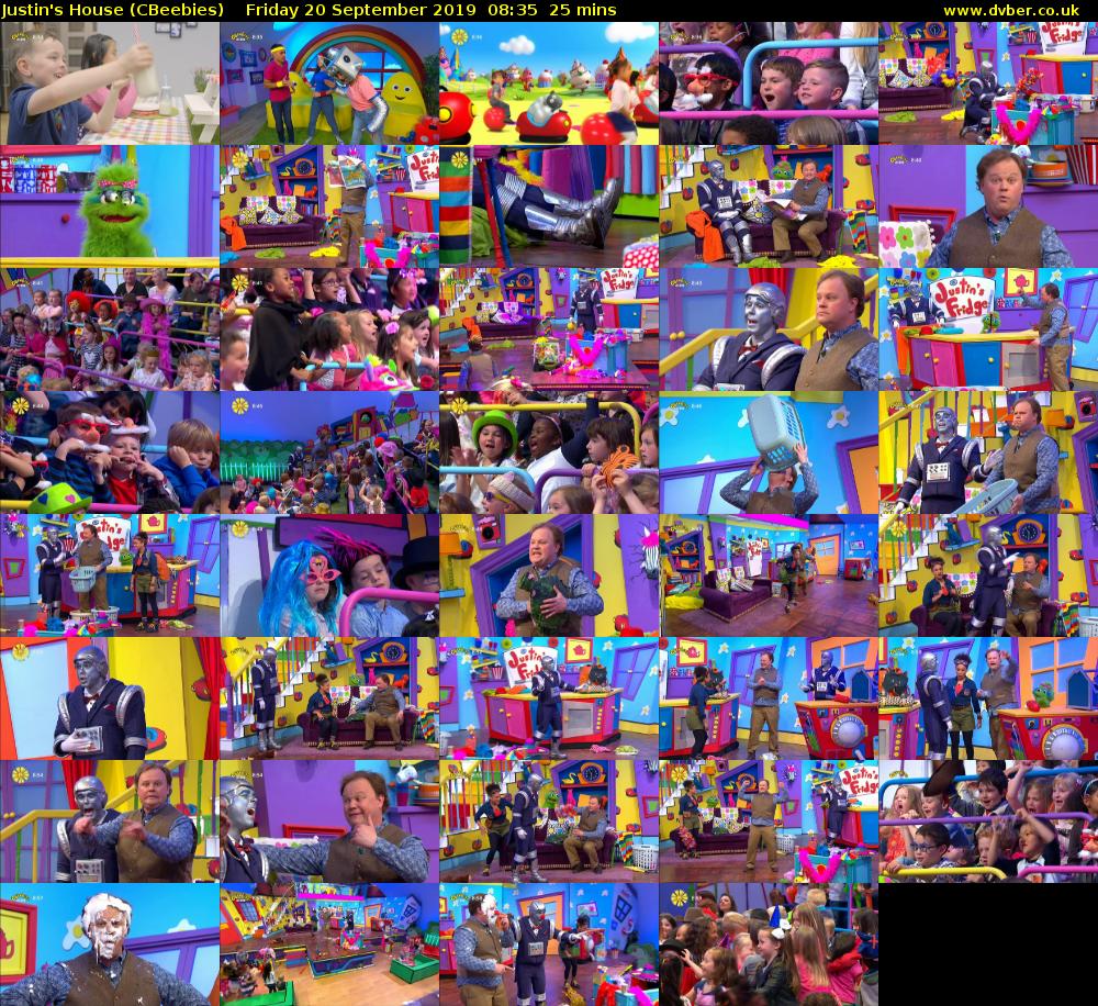 Justin's House (CBeebies) Friday 20 September 2019 08:35 - 09:00