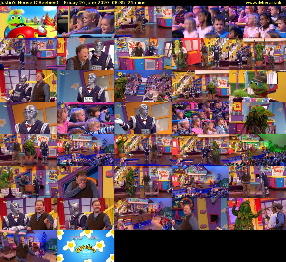 Justin's House (CBeebies) Friday 26 June 2020 08:35 - 09:00