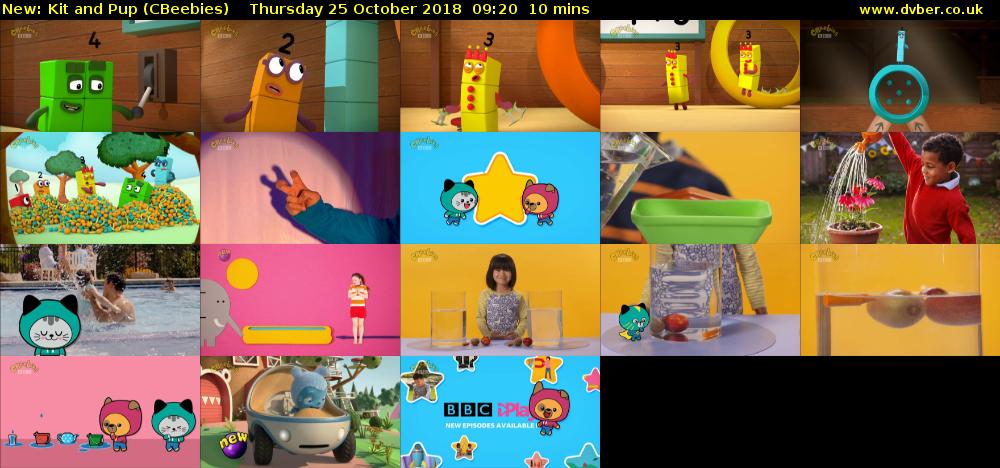Kit and Pup (CBeebies) Thursday 25 October 2018 09:20 - 09:30