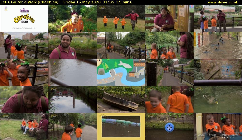Let's Go For A Walk (CBeebies) Friday 15 May 2020 11:05 - 11:20