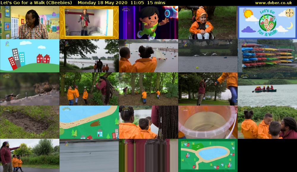 Let's Go For A Walk (CBeebies) Monday 18 May 2020 11:05 - 11:20