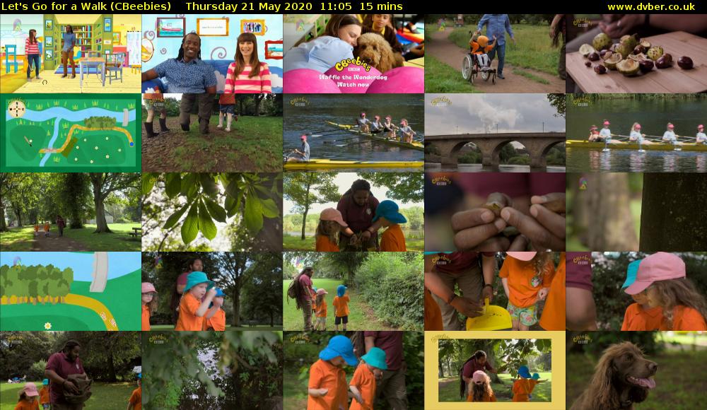 Let's Go For A Walk (CBeebies) Thursday 21 May 2020 11:05 - 11:20