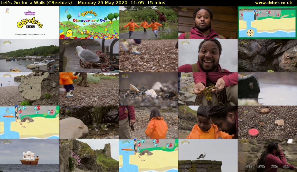 Let's Go For A Walk (CBeebies) Monday 25 May 2020 11:05 - 11:20