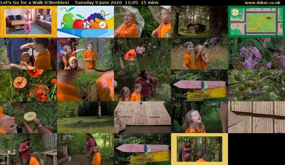 Let's Go For A Walk (CBeebies) Tuesday 9 June 2020 11:05 - 11:20