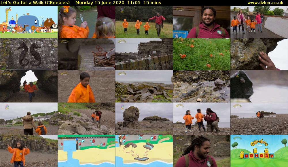 Let's Go For A Walk (CBeebies) Monday 15 June 2020 11:05 - 11:20