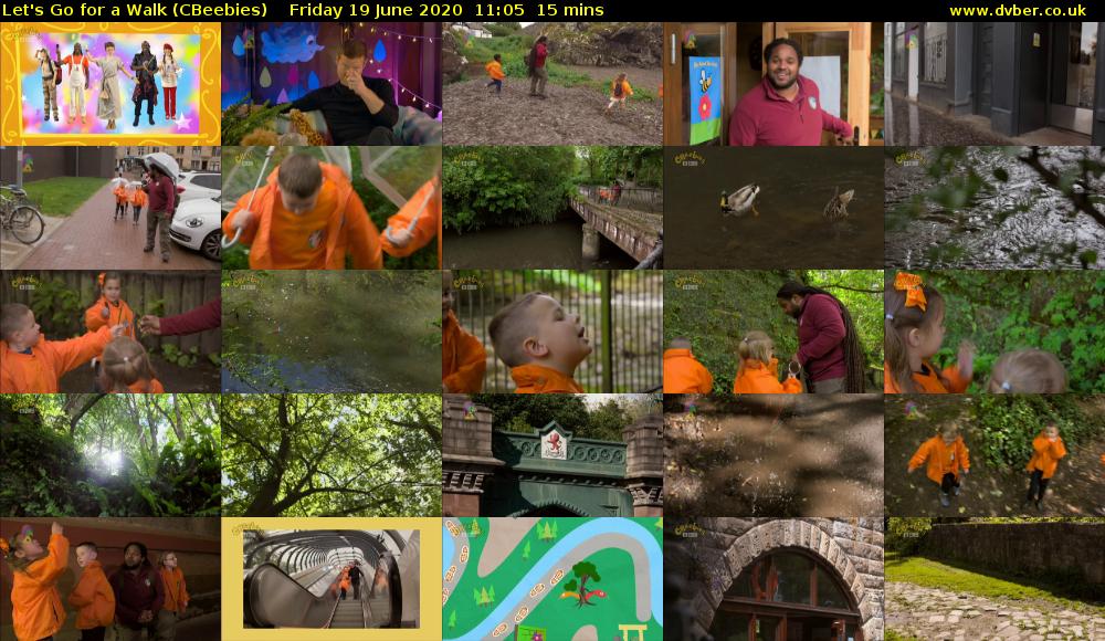 Let's Go For A Walk (CBeebies) Friday 19 June 2020 11:05 - 11:20