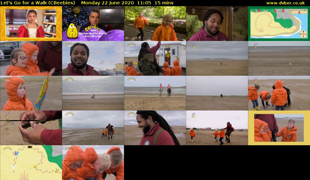 Let's Go For A Walk (CBeebies) Monday 22 June 2020 11:05 - 11:20