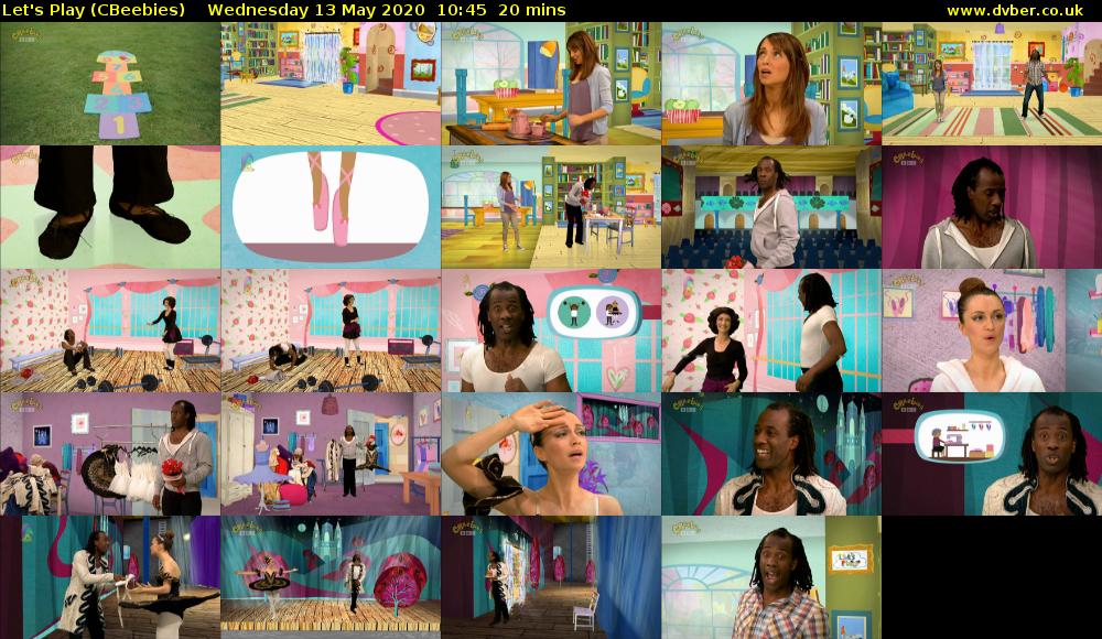 Let's Play (CBeebies) Wednesday 13 May 2020 10:45 - 11:05
