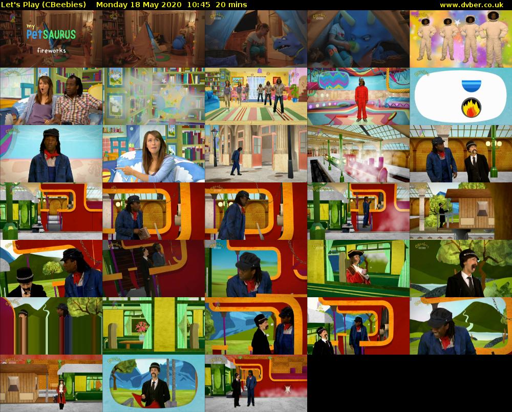 Let's Play (CBeebies) Monday 18 May 2020 10:45 - 11:05