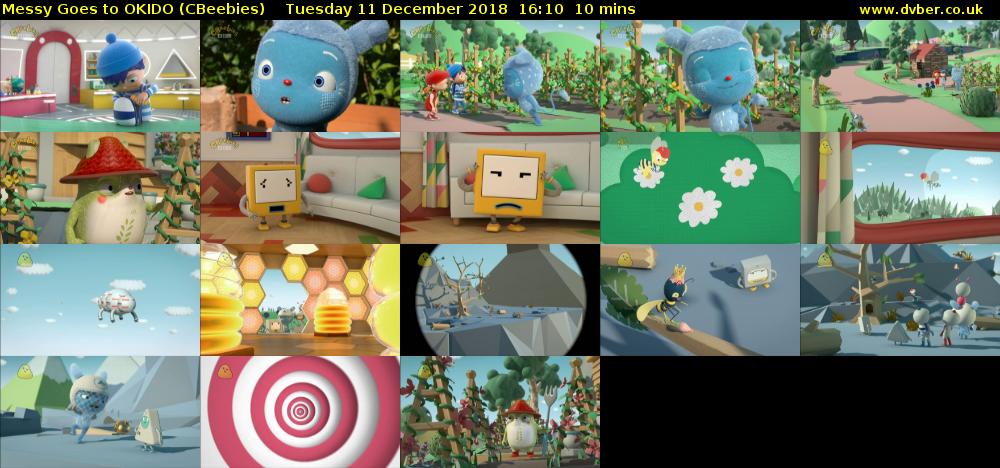Messy Goes to OKIDO (CBeebies) Tuesday 11 December 2018 16:10 - 16:20