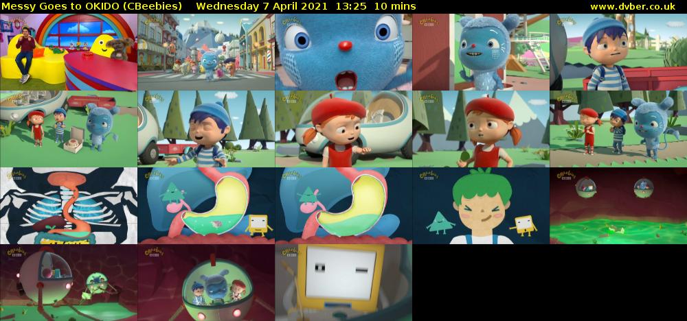 Messy Goes to OKIDO (CBeebies) Wednesday 7 April 2021 13:25 - 13:35