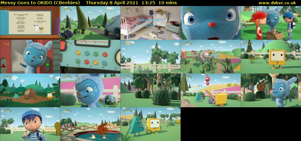 Messy Goes to OKIDO (CBeebies) Thursday 8 April 2021 13:25 - 13:35