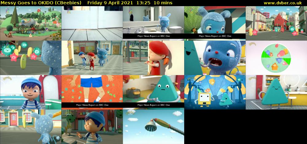 Messy Goes to OKIDO (CBeebies) Friday 9 April 2021 13:25 - 13:35