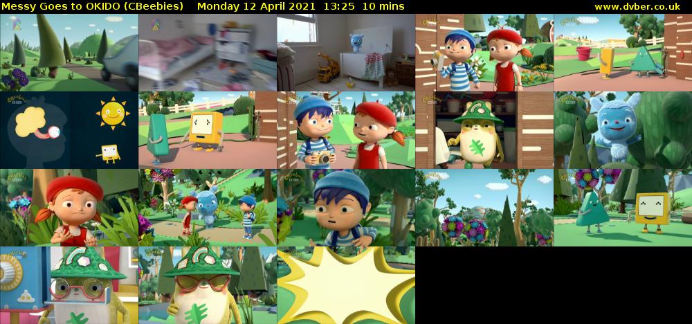 Messy Goes to OKIDO (CBeebies) Monday 12 April 2021 13:25 - 13:35