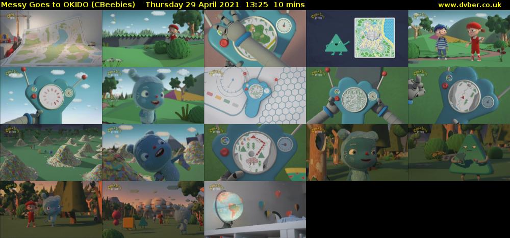 Messy Goes to OKIDO (CBeebies) Thursday 29 April 2021 13:25 - 13:35
