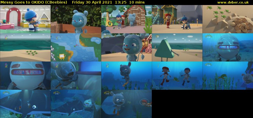 Messy Goes to OKIDO (CBeebies) Friday 30 April 2021 13:25 - 13:35