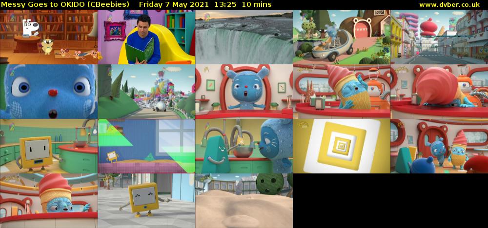 Messy Goes to OKIDO (CBeebies) Friday 7 May 2021 13:25 - 13:35