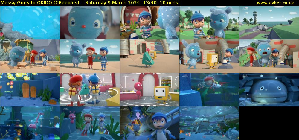 Messy Goes to OKIDO (CBeebies) Saturday 9 March 2024 13:40 - 13:50