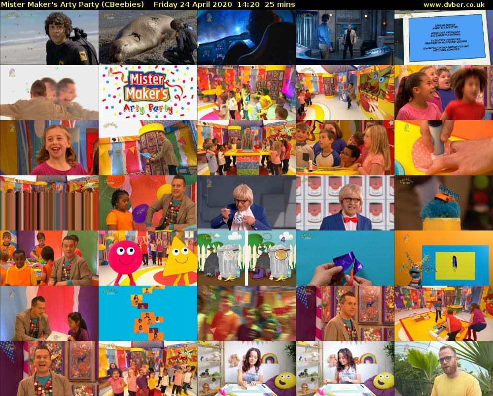 Mister Maker's Arty Party (CBeebies) Friday 24 April 2020 14:20 - 14:45