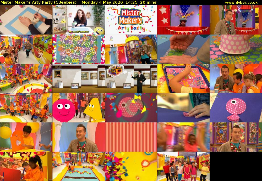 Mister Maker's Arty Party (CBeebies) Monday 4 May 2020 14:25 - 14:45