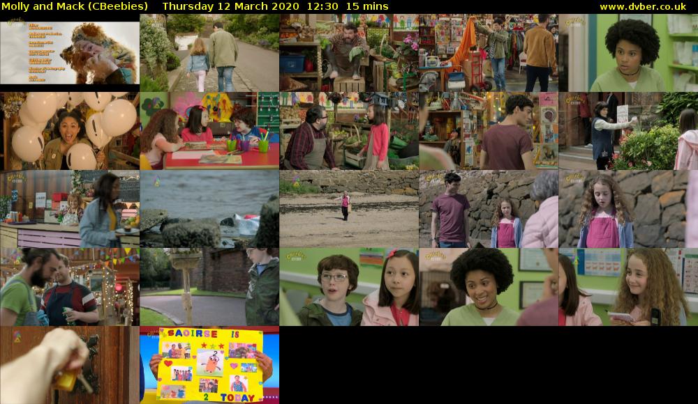 Molly and Mack (CBeebies) Thursday 12 March 2020 12:30 - 12:45