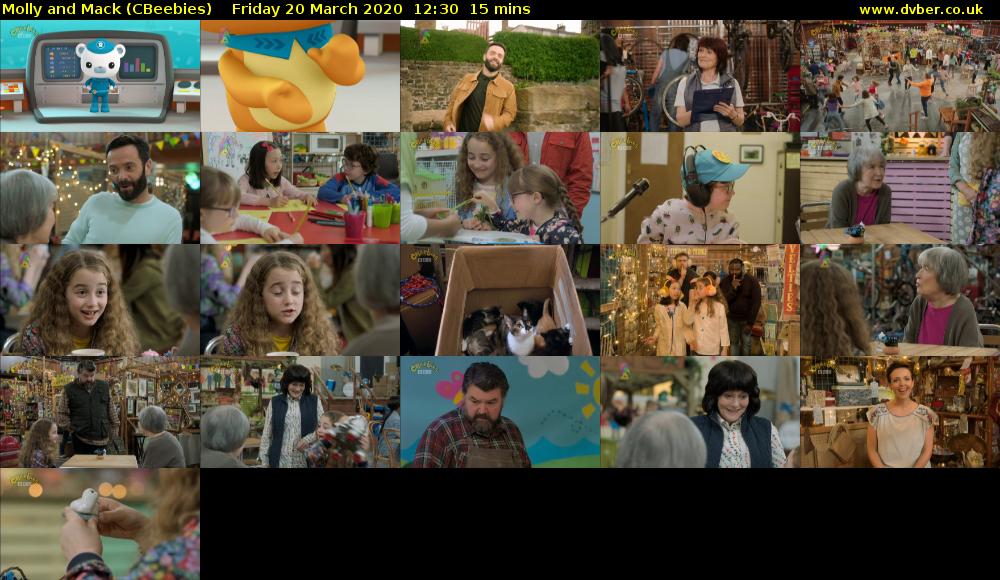 Molly and Mack (CBeebies) Friday 20 March 2020 12:30 - 12:45