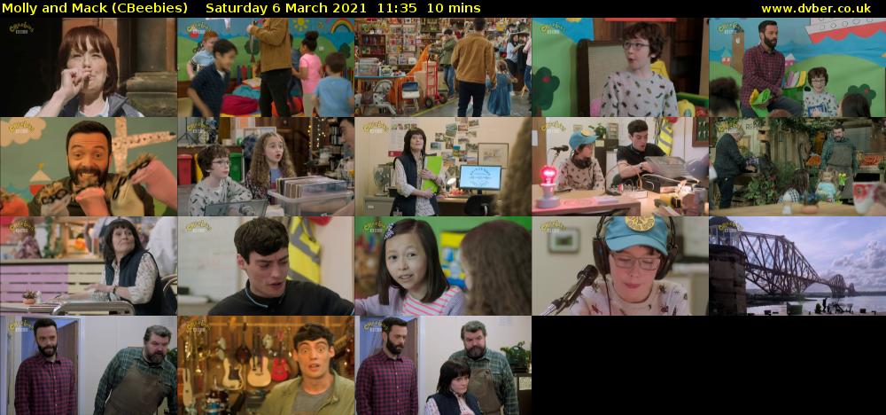 Molly and Mack (CBeebies) Saturday 6 March 2021 11:35 - 11:45