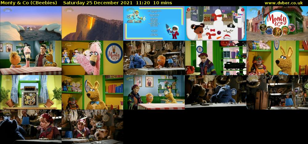 Monty & Co (CBeebies) Saturday 25 December 2021 11:20 - 11:30