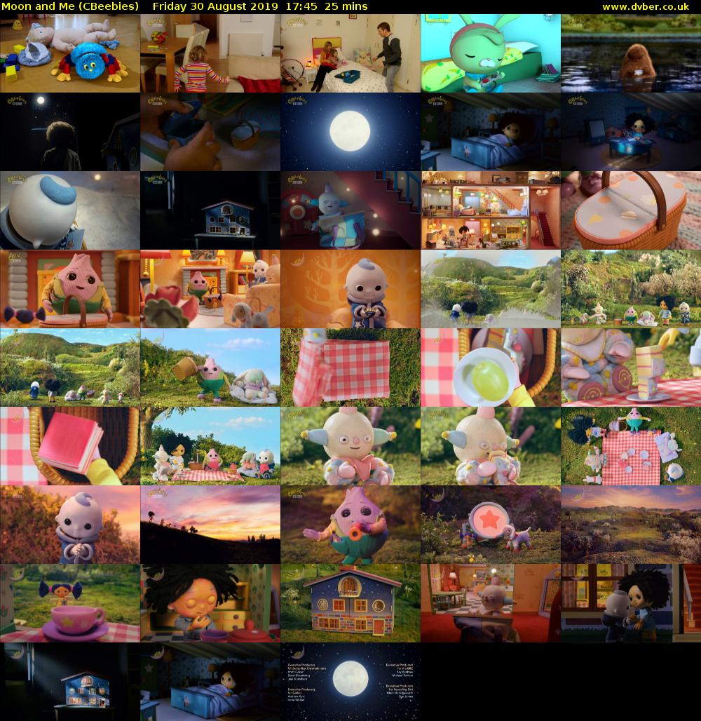 Moon and Me (CBeebies) Friday 30 August 2019 17:45 - 18:10
