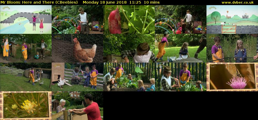 Mr Bloom: Here and There (CBeebies) Monday 18 June 2018 11:25 - 11:35