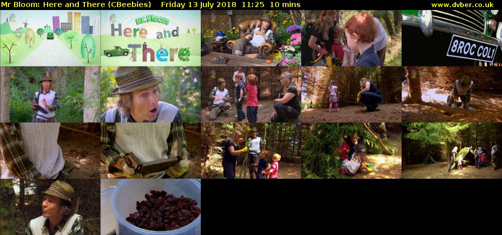 Mr Bloom: Here and There (CBeebies) Friday 13 July 2018 11:25 - 11:35