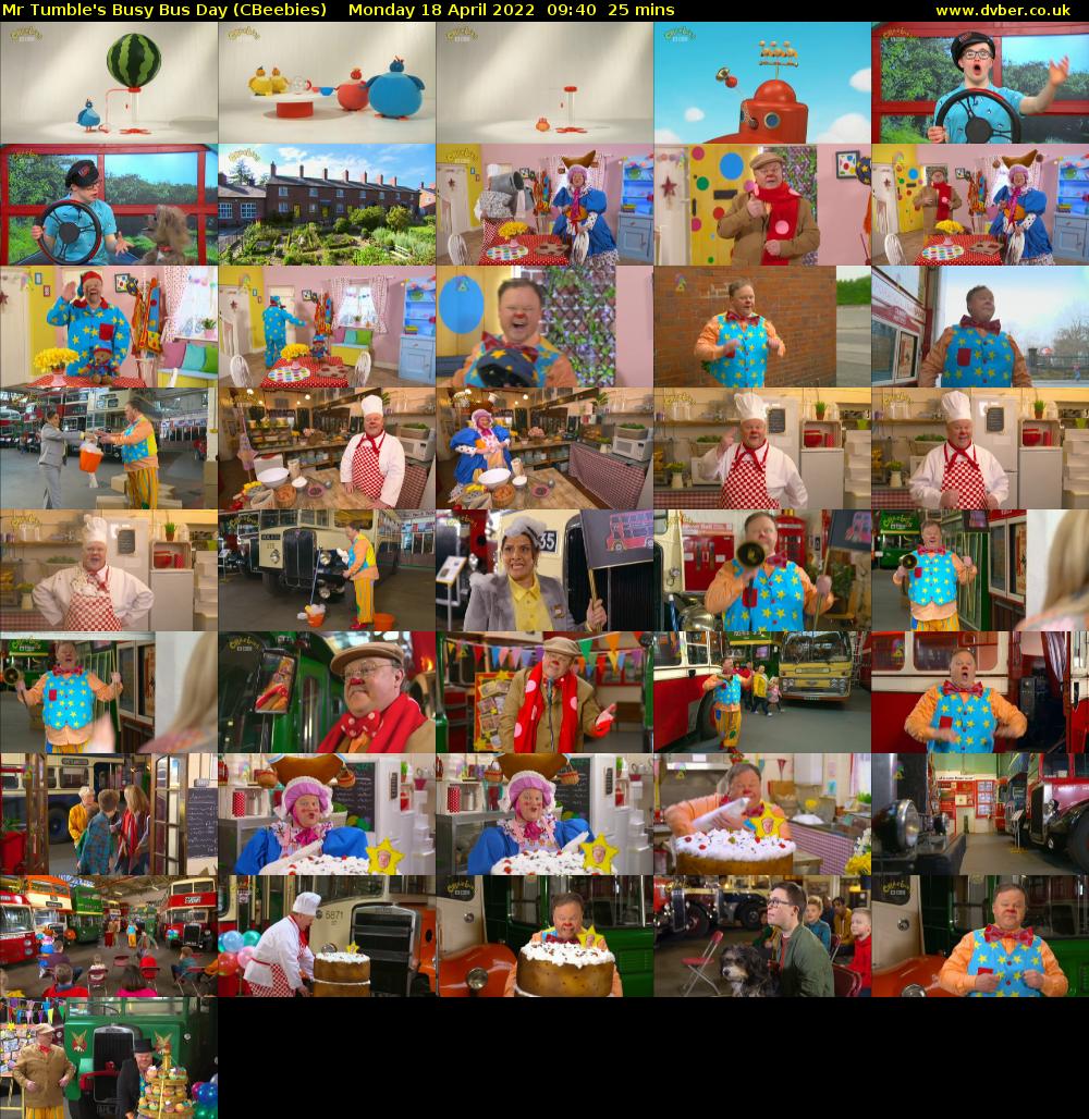Mr Tumble's Busy Bus Day (CBeebies) Monday 18 April 2022 09:40 - 10:05
