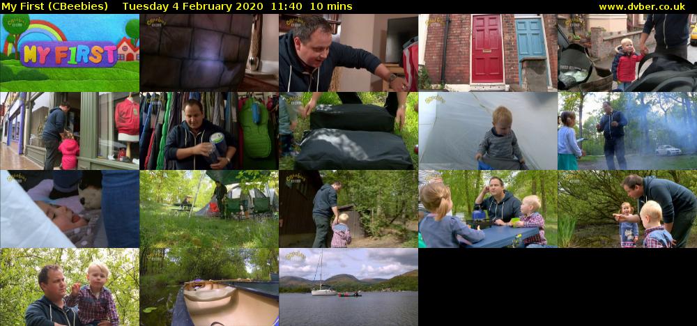 My First (CBeebies) Tuesday 4 February 2020 11:40 - 11:50