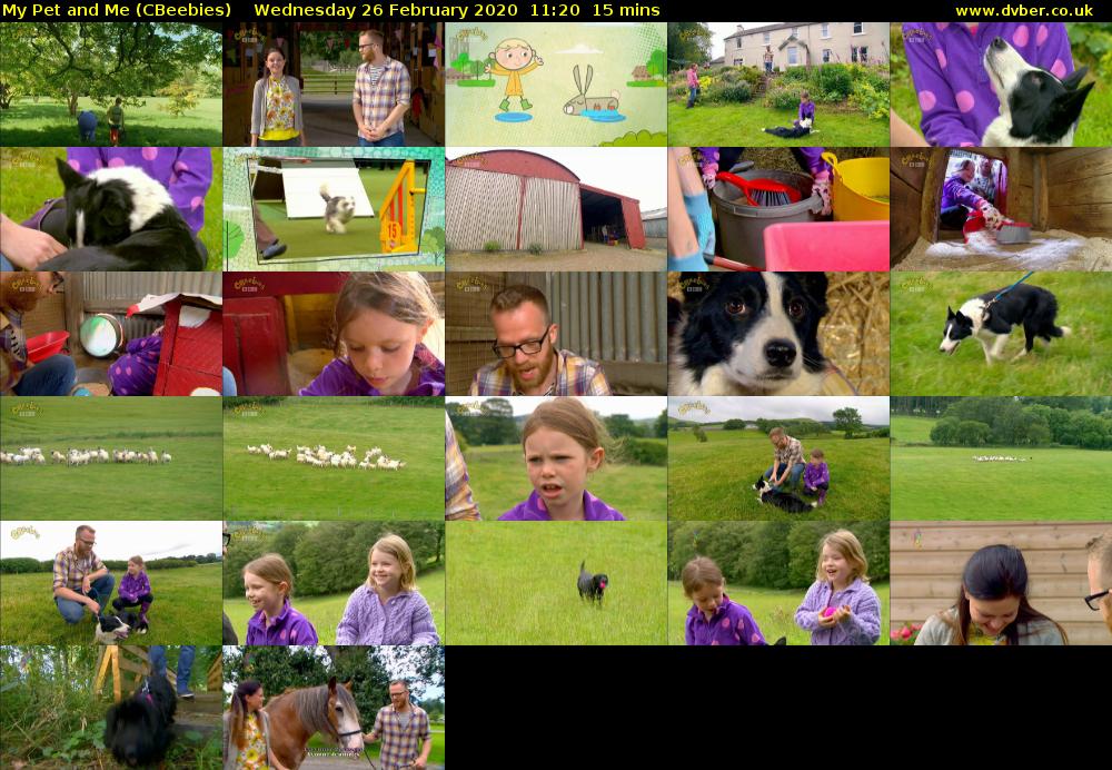 My Pet and Me (CBeebies) Wednesday 26 February 2020 11:20 - 11:35