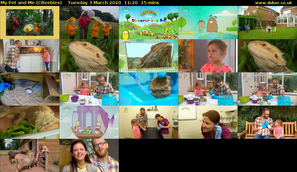 My Pet and Me (CBeebies) Tuesday 3 March 2020 11:20 - 11:35