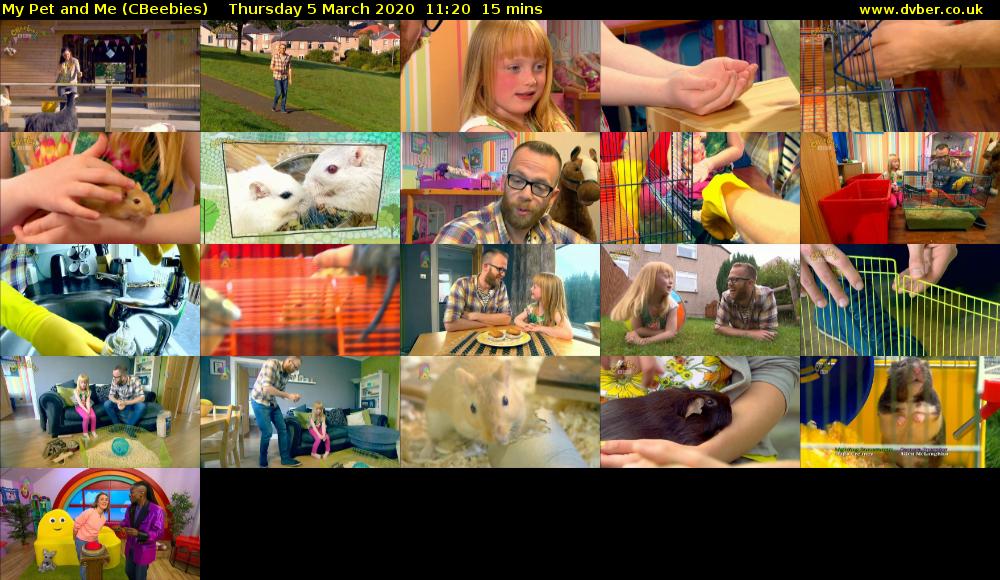 My Pet and Me (CBeebies) Thursday 5 March 2020 11:20 - 11:35