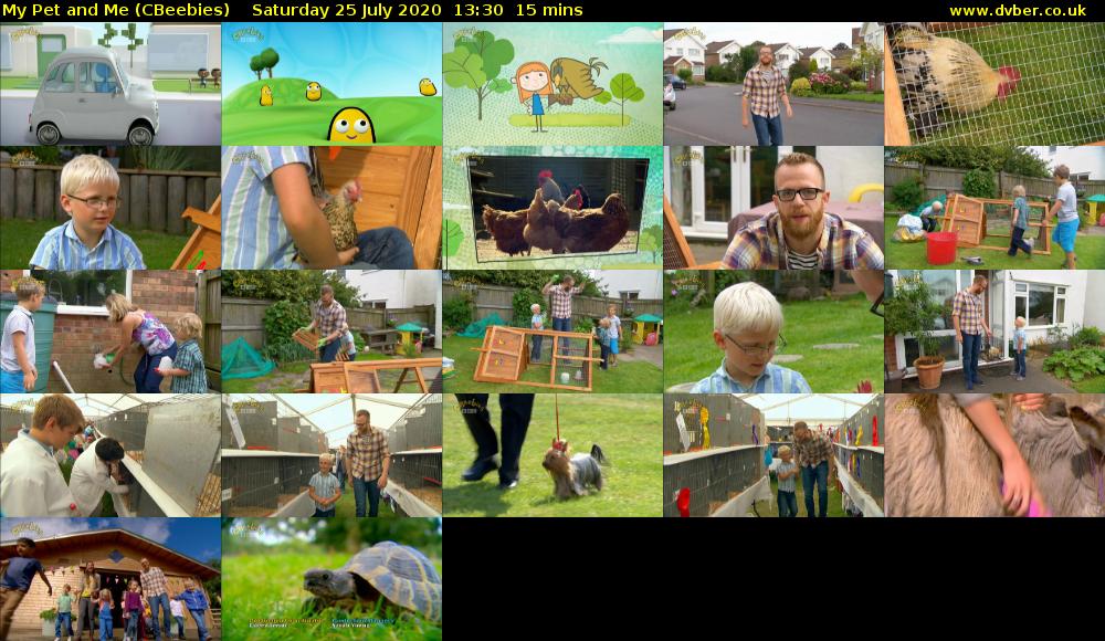 My Pet and Me (CBeebies) Saturday 25 July 2020 13:30 - 13:45