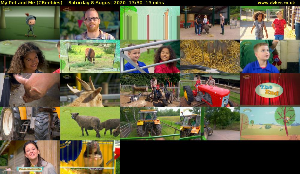 My Pet and Me (CBeebies) Saturday 8 August 2020 13:30 - 13:45