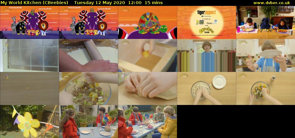 My World Kitchen (CBeebies) Tuesday 12 May 2020 12:00 - 12:15