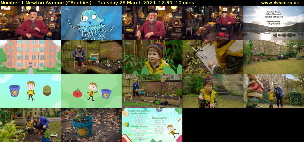 Number 1 Newton Avenue (CBeebies) Tuesday 26 March 2024 12:30 - 12:40