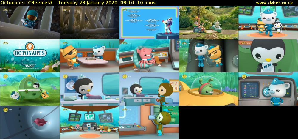 Octonauts (CBeebies) Tuesday 28 January 2020 08:10 - 08:20