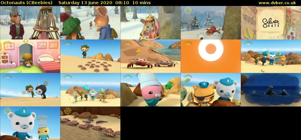 Octonauts (CBeebies) Saturday 13 June 2020 08:10 - 08:20